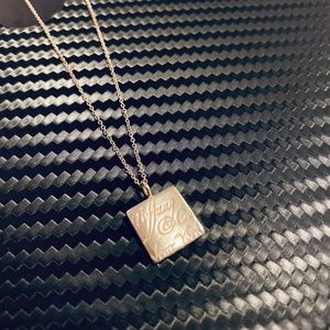 Tiffany & Co. Square Notes Pendant Necklace